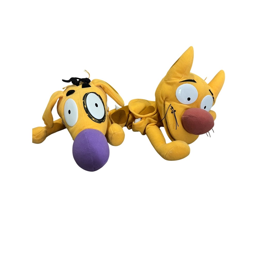 Vintage 1998 Nickelodeon CatDog Plush Hand Puppet Mattel Arcotoys 90s Nicktoons